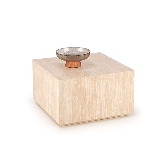 TRAVERTINO KWADRAT stolić za kavu, travertin (1p=1ks)