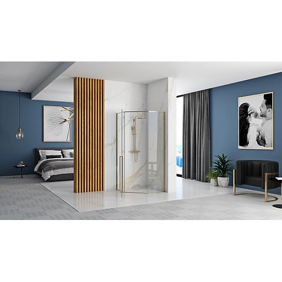 Tuš kabina Rea DIAMOND 100x100 GOLD