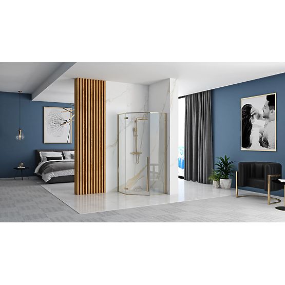 Tuš kabina Rea DIAMOND 100x100 GOLD