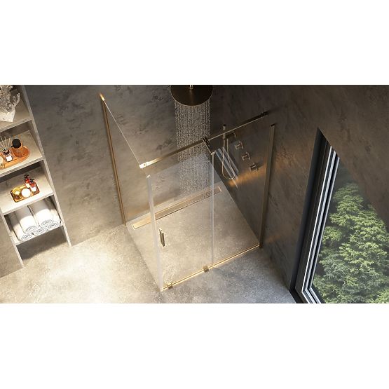 Tuš kabina REA Montana Zlatni Četkani 120x80