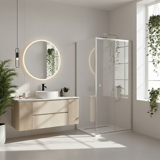 Tuš kabina Rea Primo Slide 100x70 Krom