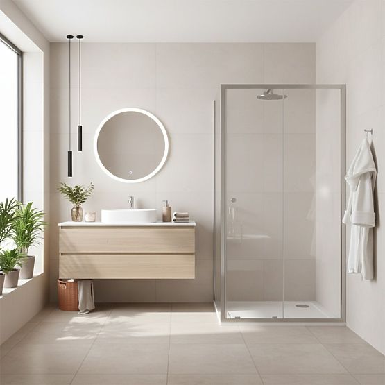 Tuš kabina Rea Primo Slide 100x70 Krom