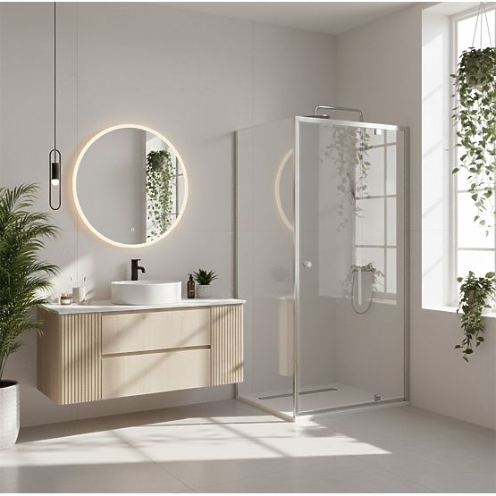 Tuš kabina Rea Primo Swing 90x70 Krom