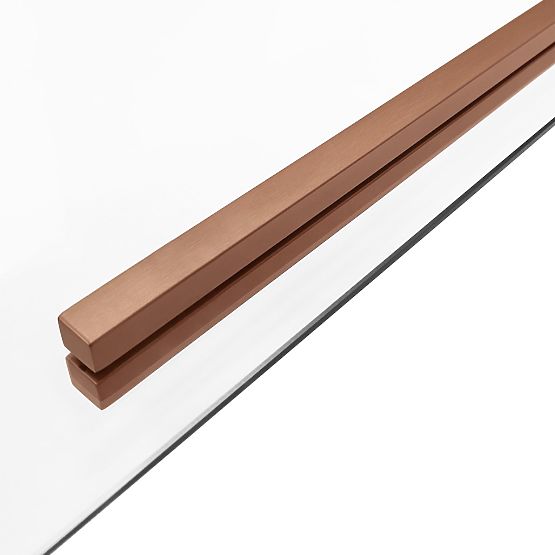 Tuš kabina SOLAR Brušena Bakar 90x90