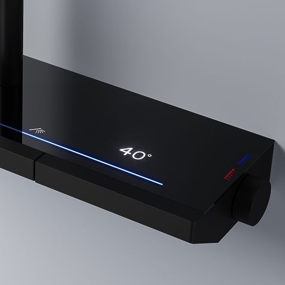 Tuš set s termostatom REA Pedro Crna