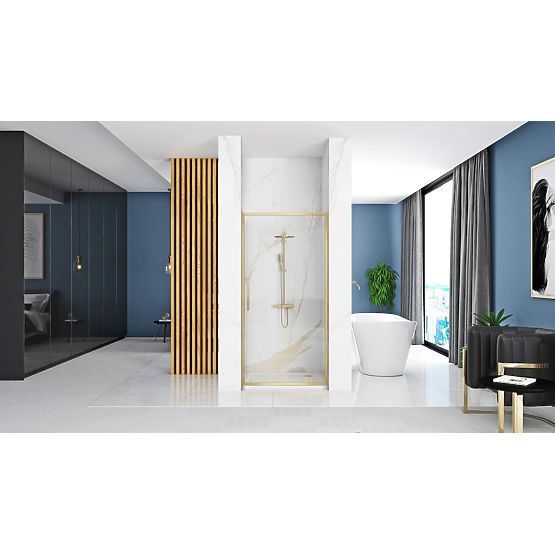 Tuš vrata REA Rapid Swing 90 ZLATNA ČETKANA