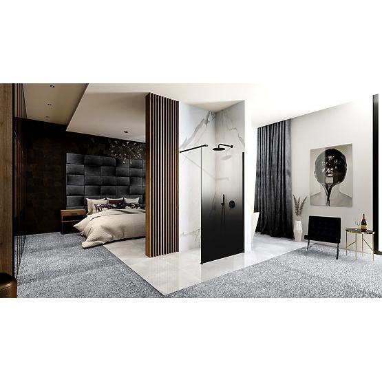 Tuš zid Rea Aero Ombre Crna 110