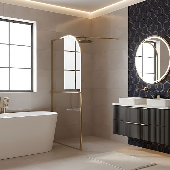 Tuš zid Rea Sky Brush Gold 120