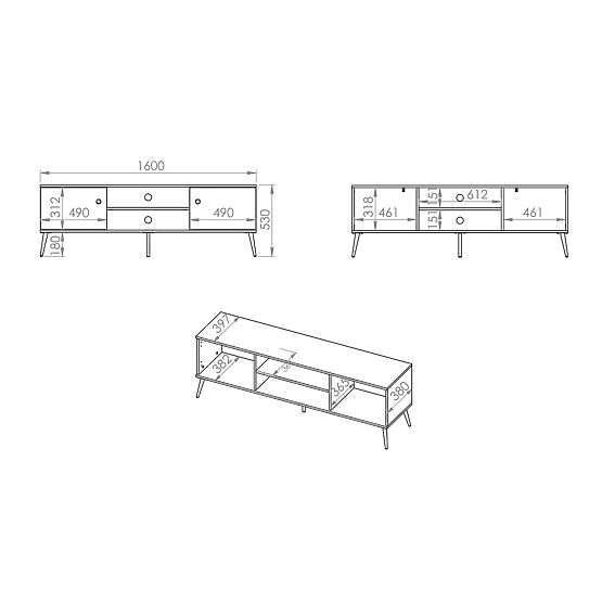 Forest TV stol - zeleni
