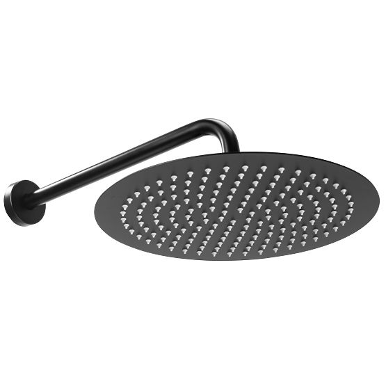 Ugradbeni tuš set s termostatom LUNGO Crna + BOX