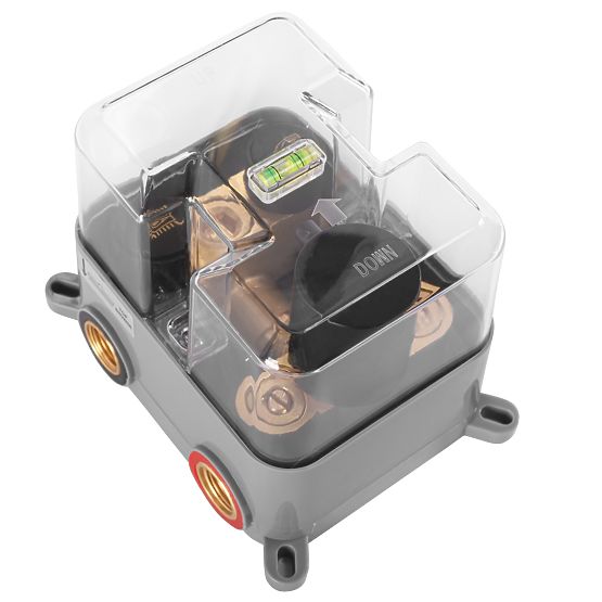 Ugradbeni tuš set s termostatom LUNGO Crna + BOX