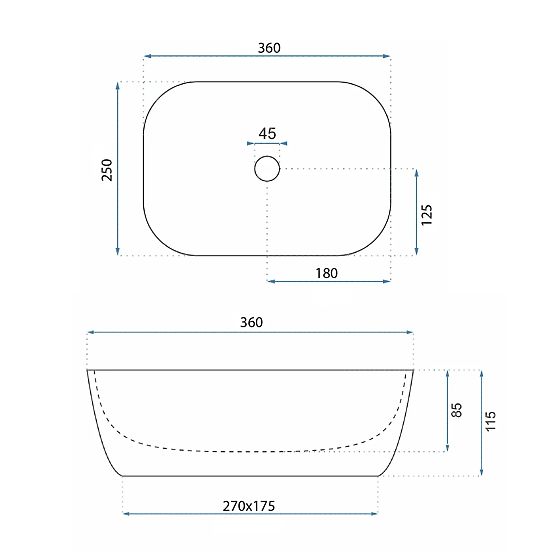 UMIVAONIK ZA PLOČU BELINDA MINI TRAVERTINE MATT