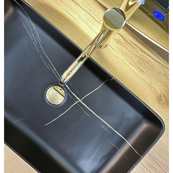 Umivaonik za ploču Denis Black Stone Matt