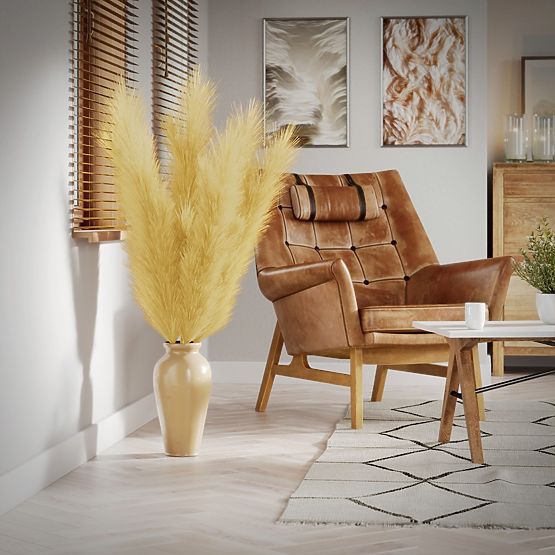 Umjetni cvijet PAMPLY boja gorušice ameliahome