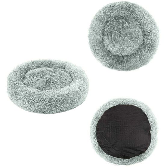 Univerzalni plišani krevet za pse i mačke 40 cm - svijetlosivi