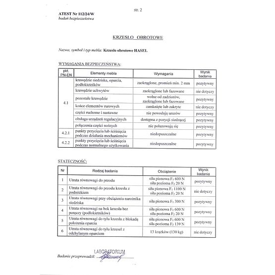 Uredska stolica HASEL - crno-siva