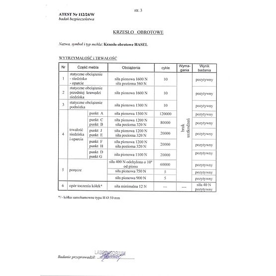 Uredska stolica HASEL - crno-siva
