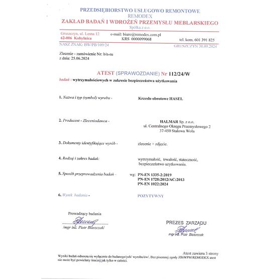 Uredska stolica HASEL - crno-siva