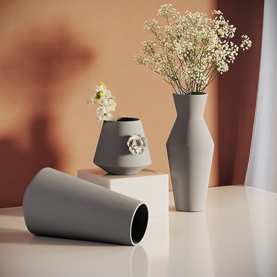 Vaza BURMILLA boja cappuccino boho stil za interijer ameliahome