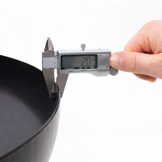 Veliko čvrsto lijevano željezno vrtno ložište 60 cm idealno za logorsku vatru