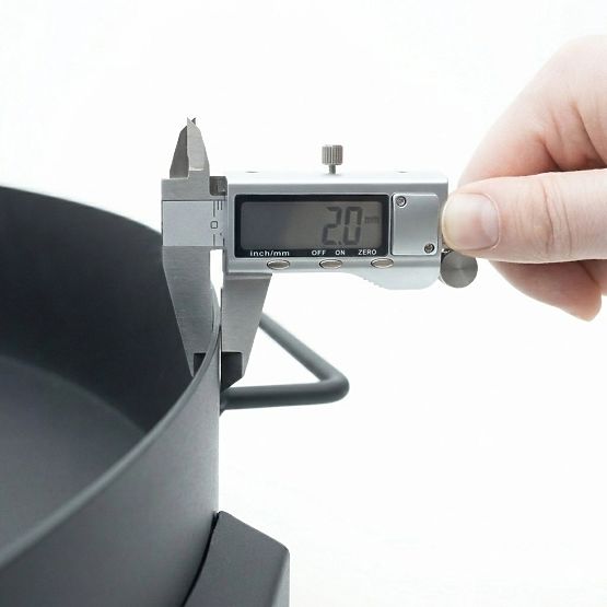 Veliko čvrsto vrtno lijevano željezno ložište 60 cm s ručkama idealno za logorsku vatru