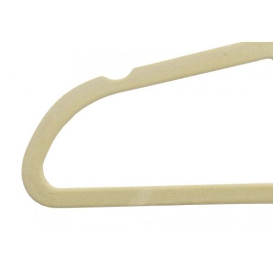 Velur vješalica Maxi set 10 kom - bež