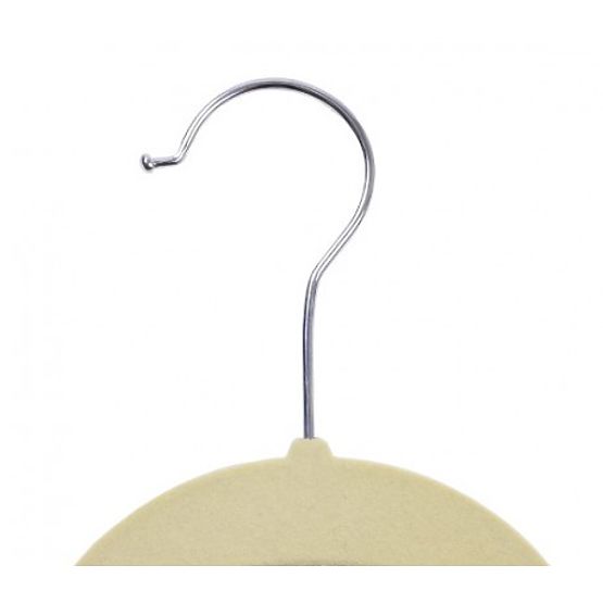 Velur vješalica Maxi set 10 kom - bež