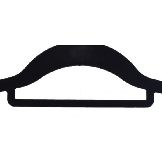 Velur vješalica Maxi set 5 kom - crna