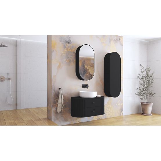 VENEZIA Zrcalni ormarić 1D crna (2p=1ks)