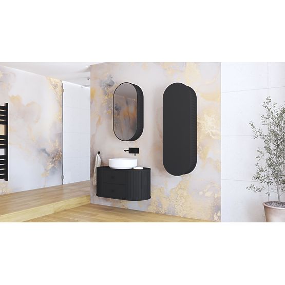 VENEZIA Zrcalni ormarić 1D crna (2p=1ks)