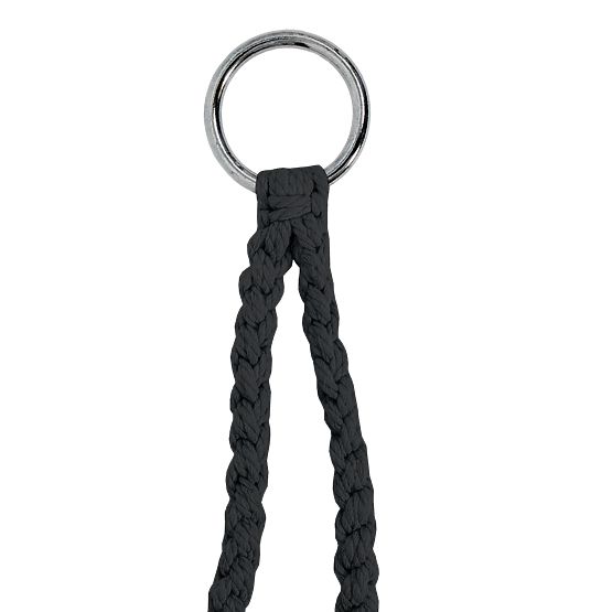 Viseća stolica Bocianovo gnijezdo LAGOS crna s jastucima