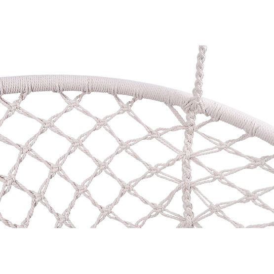 Viseća stolica Bocianovo gnijezdo LAGOS krem s jastucima