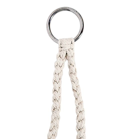 Viseća stolica Bocianovo gnijezdo LAGOS krem s jastucima