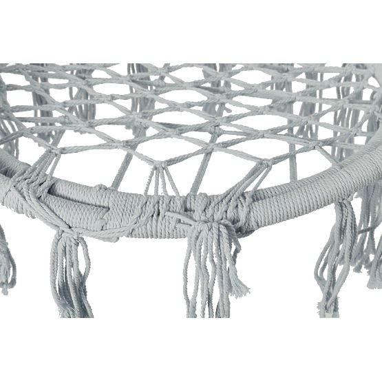 Viseća stolica Bocianovo gnijezdo LAGOS siva s jastucima