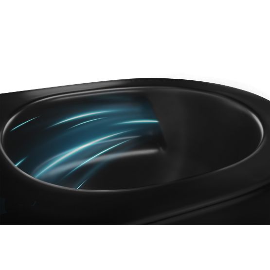 Viseća WC školjka Rea Carlo Mini Tornado NF CRNA MAT