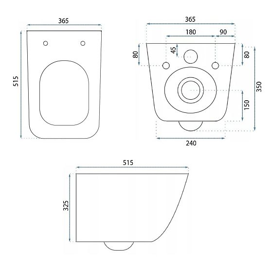 Viseća WC školjka Rea Dexter Tornado