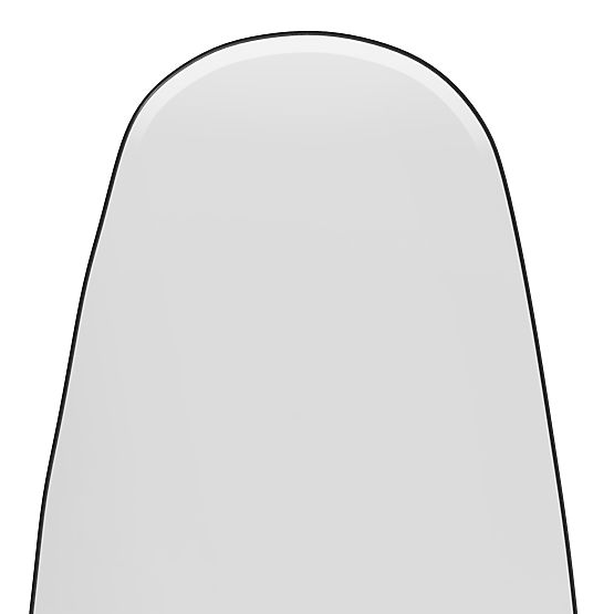 Viseće ogledalo u crnom okviru Frivatti, 55x150 cm, nepravilnog oblika