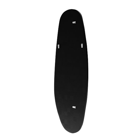 Viseće ogledalo u crnom okviru Frivatti, 55x150 cm, nepravilnog oblika