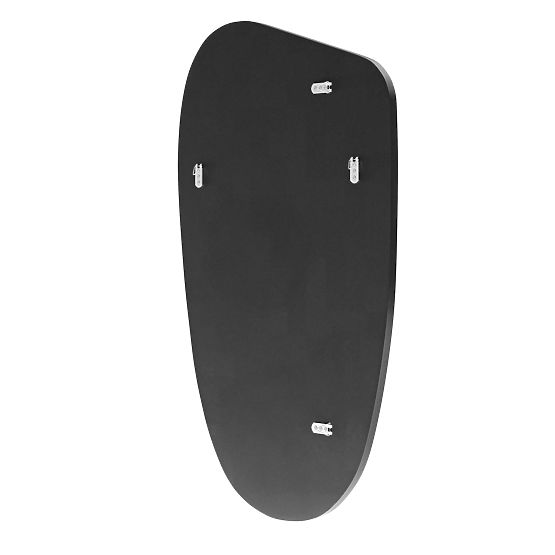 Viseće ogledalo u crnom okviru Frivatti, 60x100 cm, nepravilnog oblika