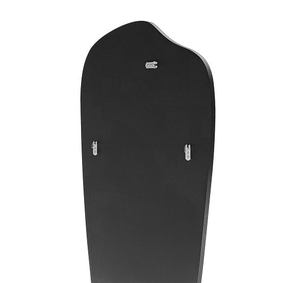 Viseće ogledalo u crnom okviru Frivatti, 60x140 cm, nepravilnog oblika