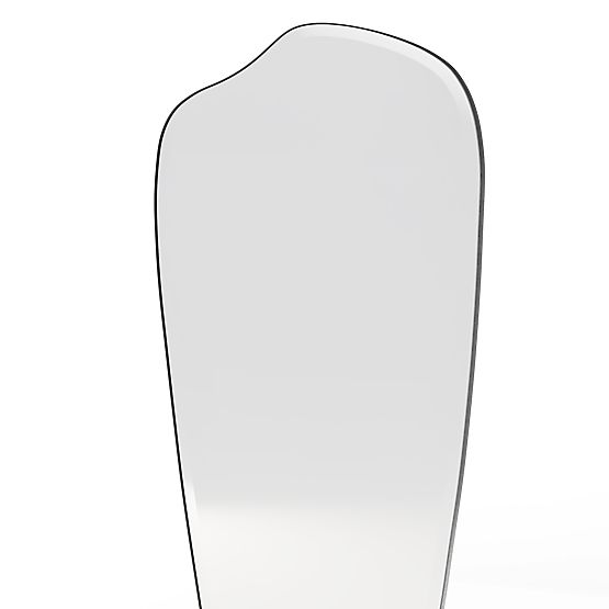 Viseće ogledalo u crnom okviru Frivatti, 60x140 cm, nepravilnog oblika