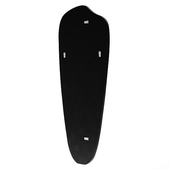 Viseće ogledalo u crnom okviru Frivatti, 60x140 cm, nepravilnog oblika