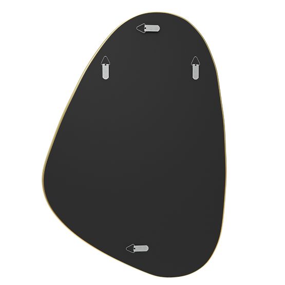 Viseće ogledalo u zlatnom okviru Libia, 76x51 cm, nepravilnog oblika