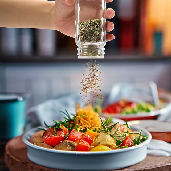 Višeslojni stalak za začine ENELDO 24 staklenki + 72 naljepnice