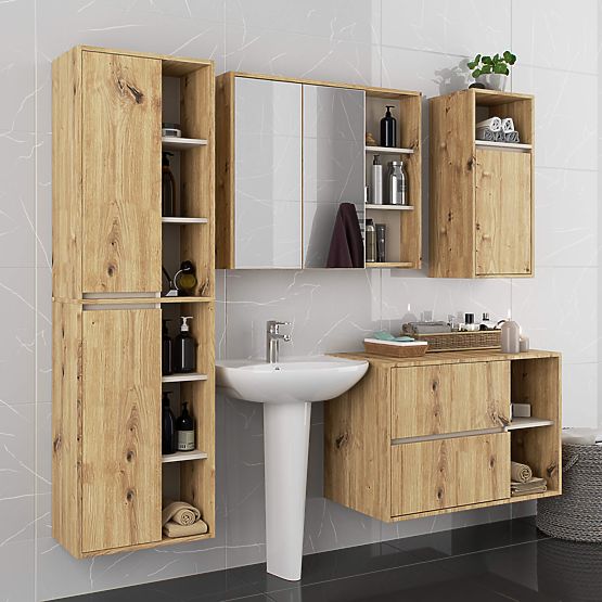 VJEŠALICA ZA KUPAONICU VAMI W50 HRAST ARTISAN / KAŠMIR