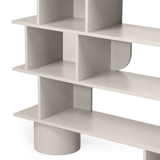 Visoki regal Rangali, kašmir, zaobljen