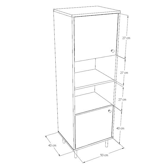 Vitrina za dnevni boravak Venus bijela loft