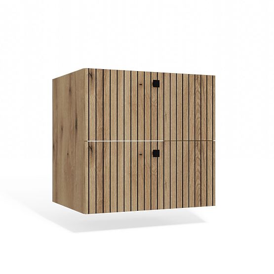 VJEŠALICA ISPOD UMIVAONIKA TIGO 60 2S HRAST EVOKE 2 LADICE S UREZANOM PREDNJOM PLOČOM