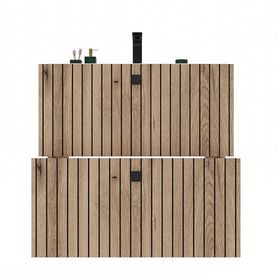 VJEŠALICA ISPOD UMIVAONIKA TIGO 60 2S HRAST EVOKE 2 LADICE S UREZANOM PREDNJOM PLOČOM