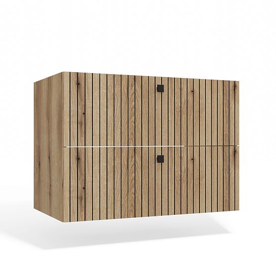 VJEŠALICA ISPOD UMIVAONIKA TIGO 80 2S HRAST EVOKE 2 LADICE S UREZBA PREDNJA PLOČA VJEŠALICA